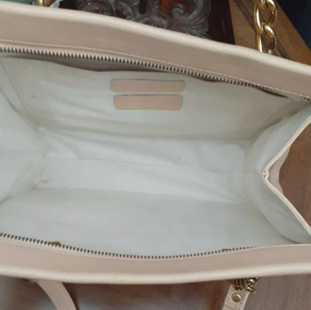 MCM Munchen Rare Vintage Pink Blush Gold Chain Shoulder Bag - Picture 7 of 12